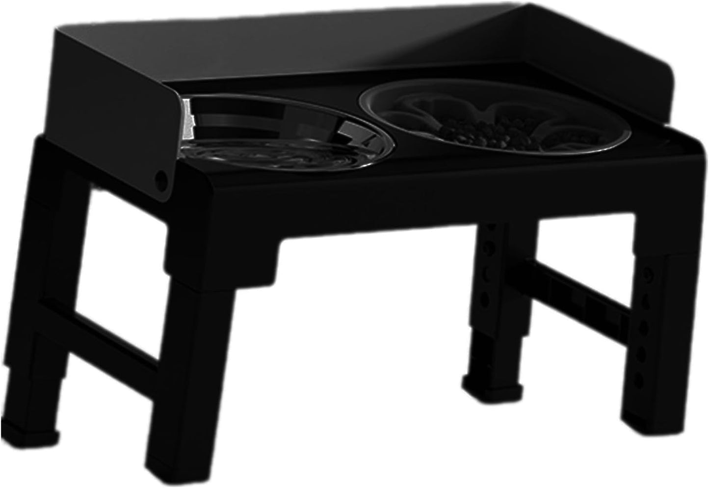 Automatic Pet Feeders Height Adjustable Slow Feeder Detachable Drinking Bowl Slow Down Eating Adjustable Pet Feeders Stand