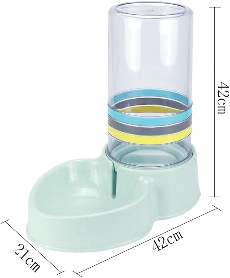 Automatic Feeders Large Capacity Cats Water Fountain Plastic Dog Water Bottle Feeding Bowls Water Dispenser (Color : Blue) (Gray)