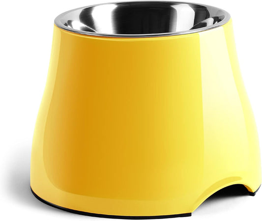 yoken Elevated Dog Bowls,[Prevention of Vertebrae Disease][Super Non-Slip] Dog Bowl with Stainless SteelBowl,High Capacity,for Medium/Small Size Dogs