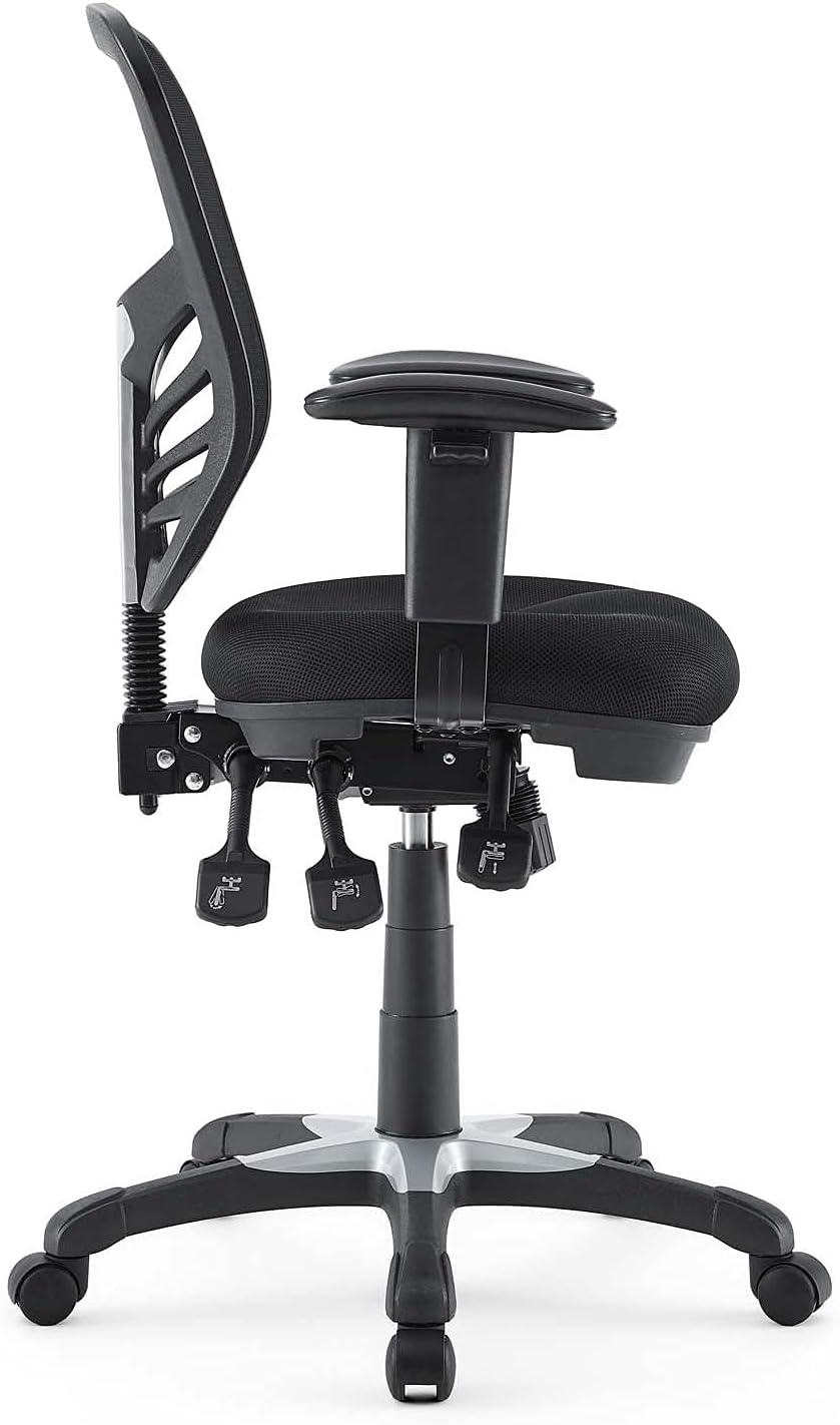 Modway EEI-757-BLK Articulate Ergonomic Mesh Office Chair in Black