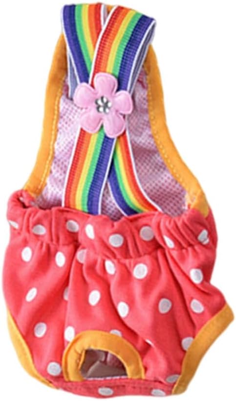 Female Dog Diapers Suspender Sanitary Panties Washable Shorts for Girl Dogs