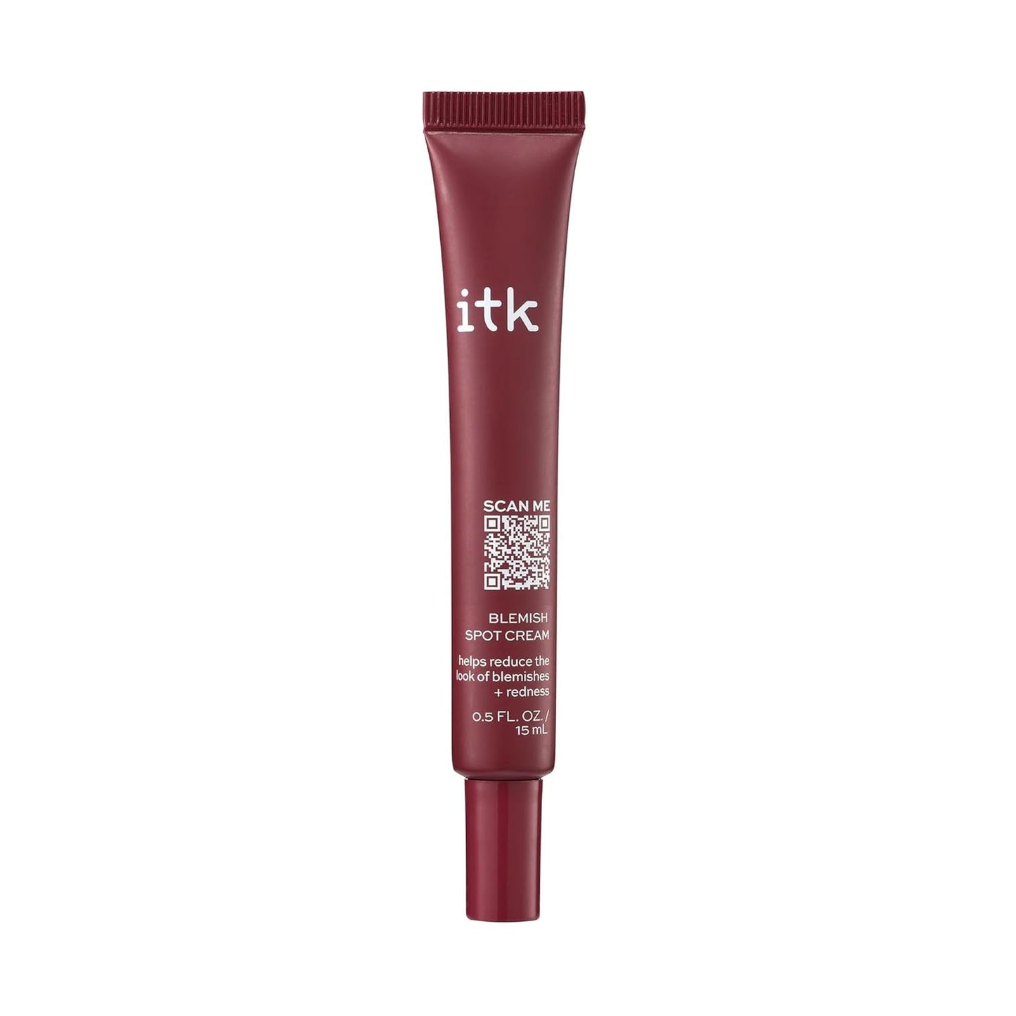 ITK Skincare Salicylic Acid Acne Spot Treatment for Face, Back & Body - Fast Active Acne Relief - Pimple Cream for Acne Prone Skin - Clear Blemishes Fast with Tea Tree Oil - 0.5oz