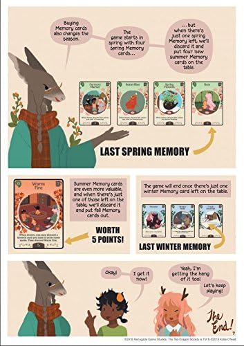 Renegade Game Studios The Tea Dragon Society Card Game 2-4 Players, Ages 10 up Deck Building