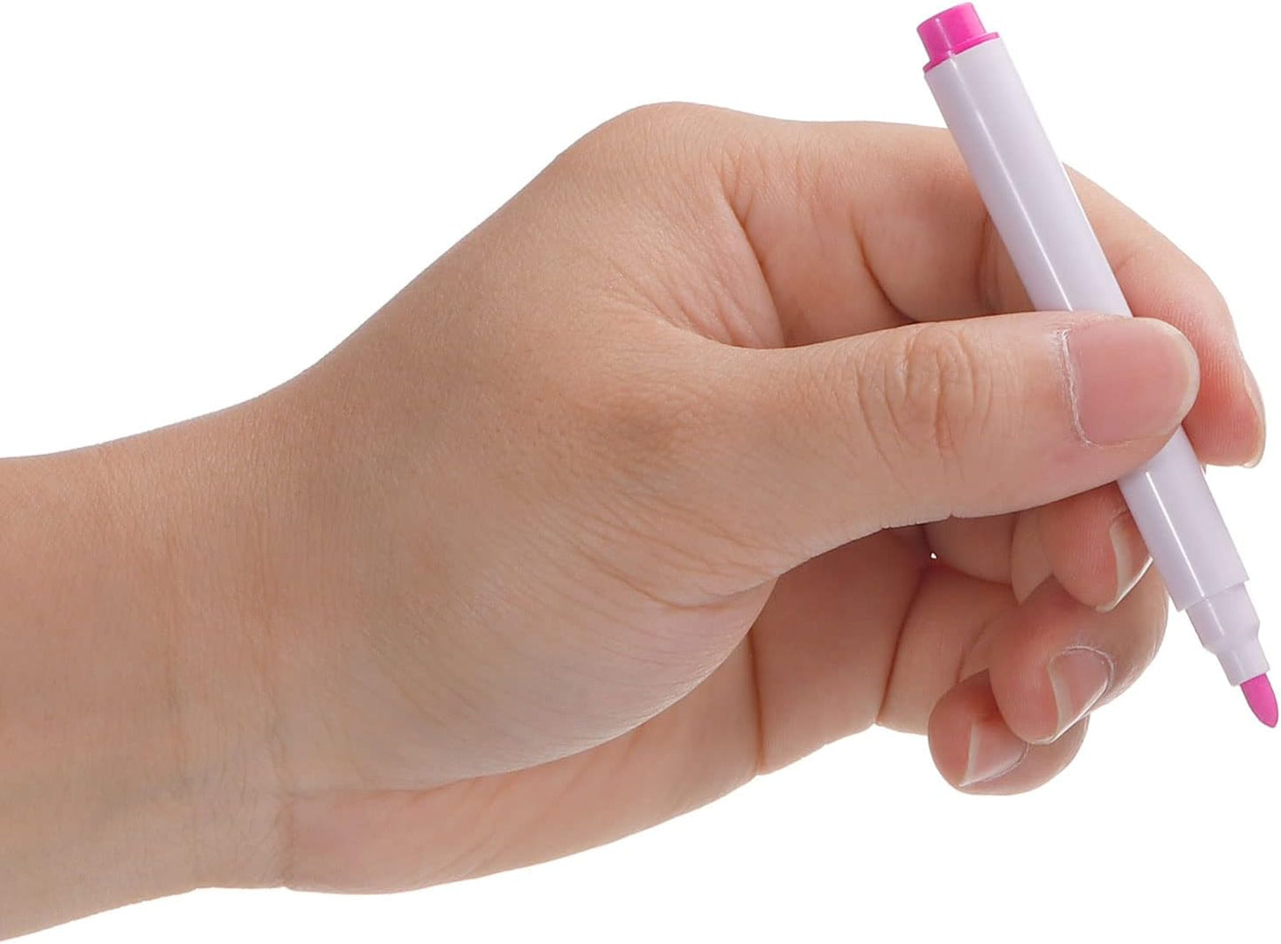 PATIKIL Dry Erase Marker Pens, 30 Pack Rose Red Ink Fine Point Low Odor Whiteboard with Eraser Cap for Office Home Classroom, White Pen Rod
