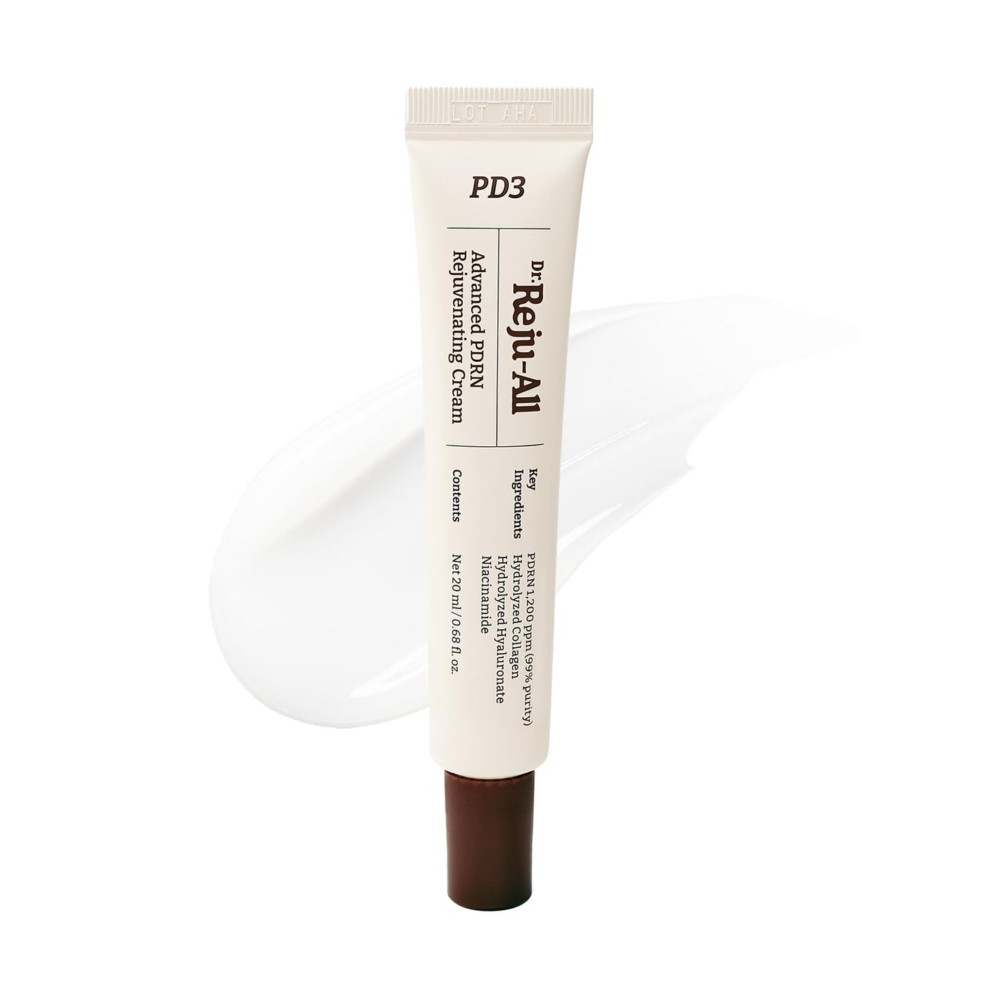 Dr. Reju-All PDRN Rejuvenating Cream – Rejuall PDRN Face Moisturizer – Optimal 1200ppm for Glass Skin & Plumping – Korean Pharmacy Anti-Aging Skin Care Face Cream - 0.7 Fl Oz