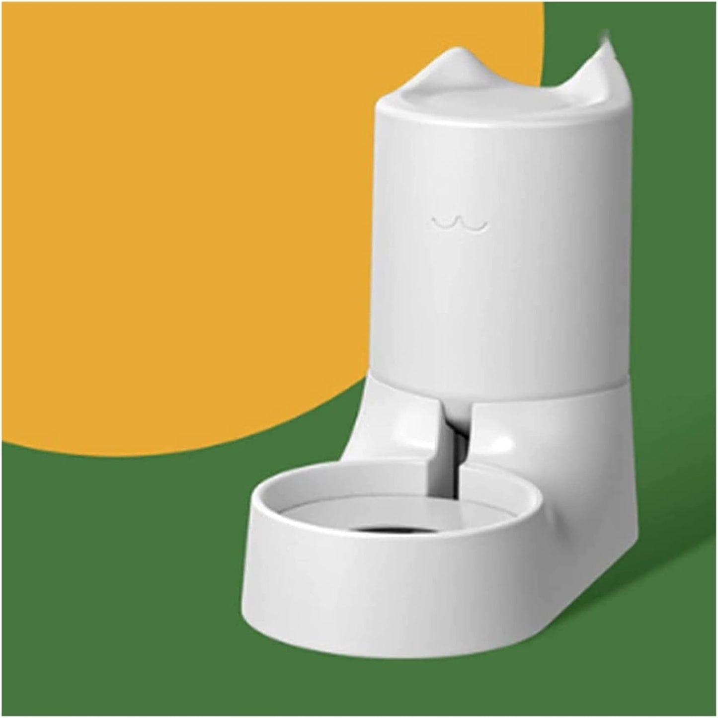 Dispenser Unplugged Automatic Feeder for Pet Dog Cat Water Dispenser Fountain Plastic Safety 1.5kg/2.5L Dog Cat Feeding Bowl Container Pet Supplies cat Fountain (Size : Feeders) (Water dispensers)
