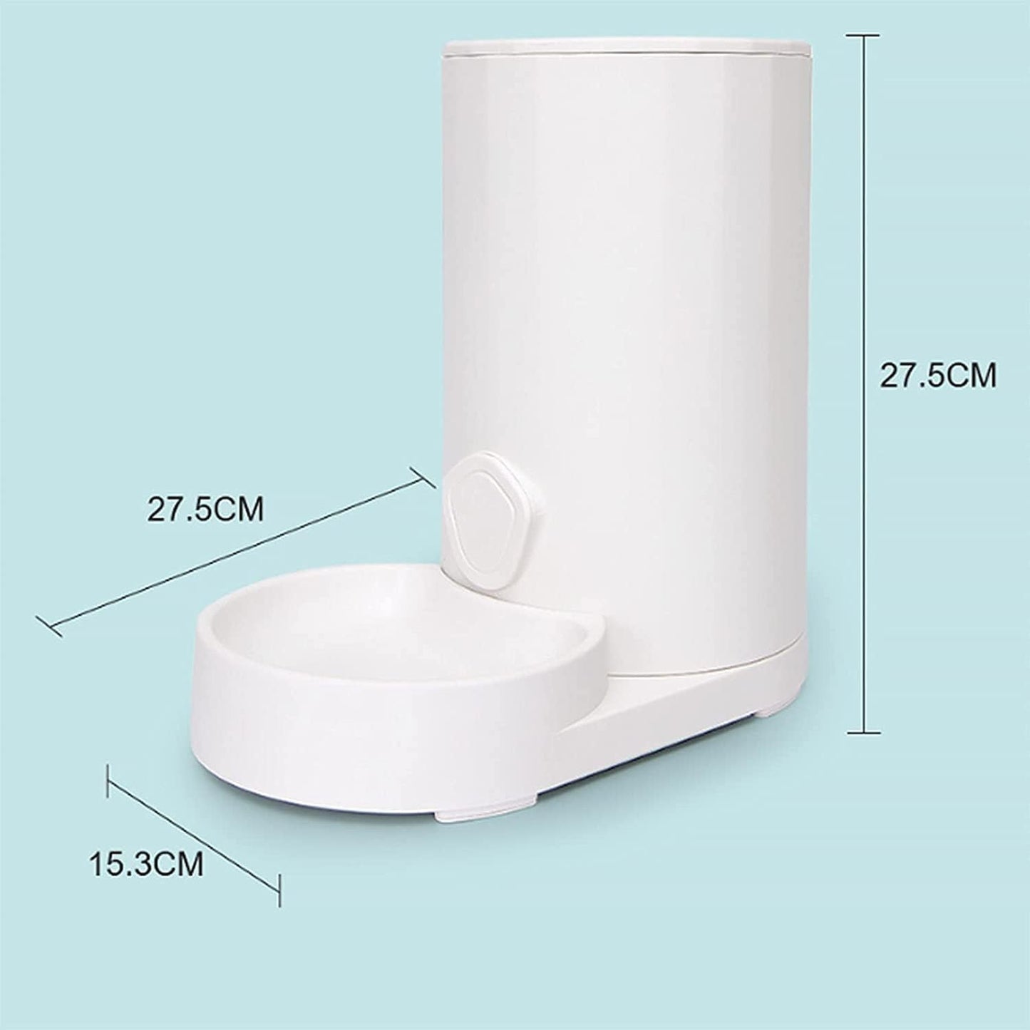 2 Pack Automatic Cat Feeder and Water Dispenser in Set,2.5L Gravity Pet Food Feeder and Water Dispensers for Cats Dogs Feeding Drinking cat Fountain