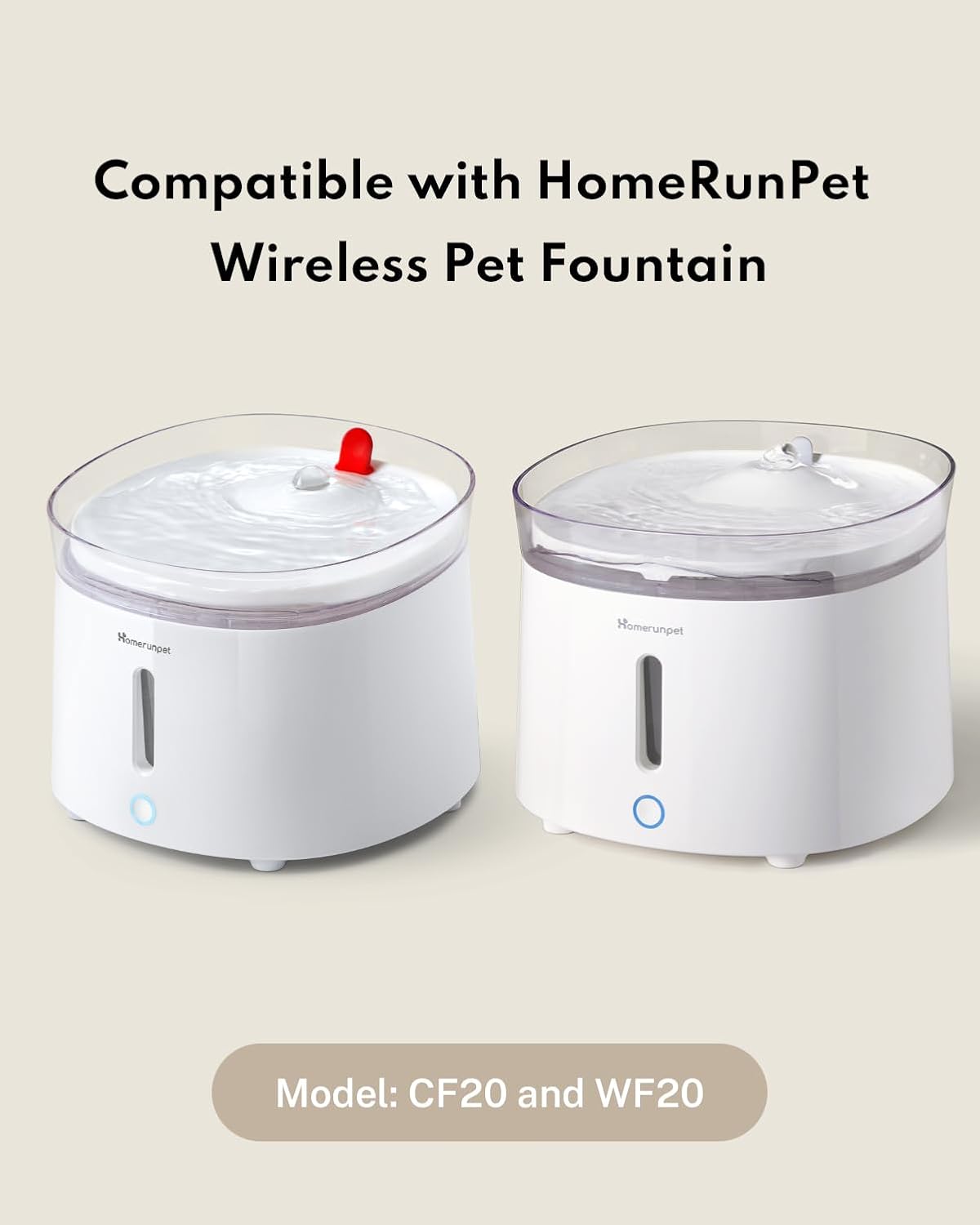 Homerunpet Pet Water Fountain Cleaning Kit, Brush and Tweezers, Fit Most Pet Water Fountains