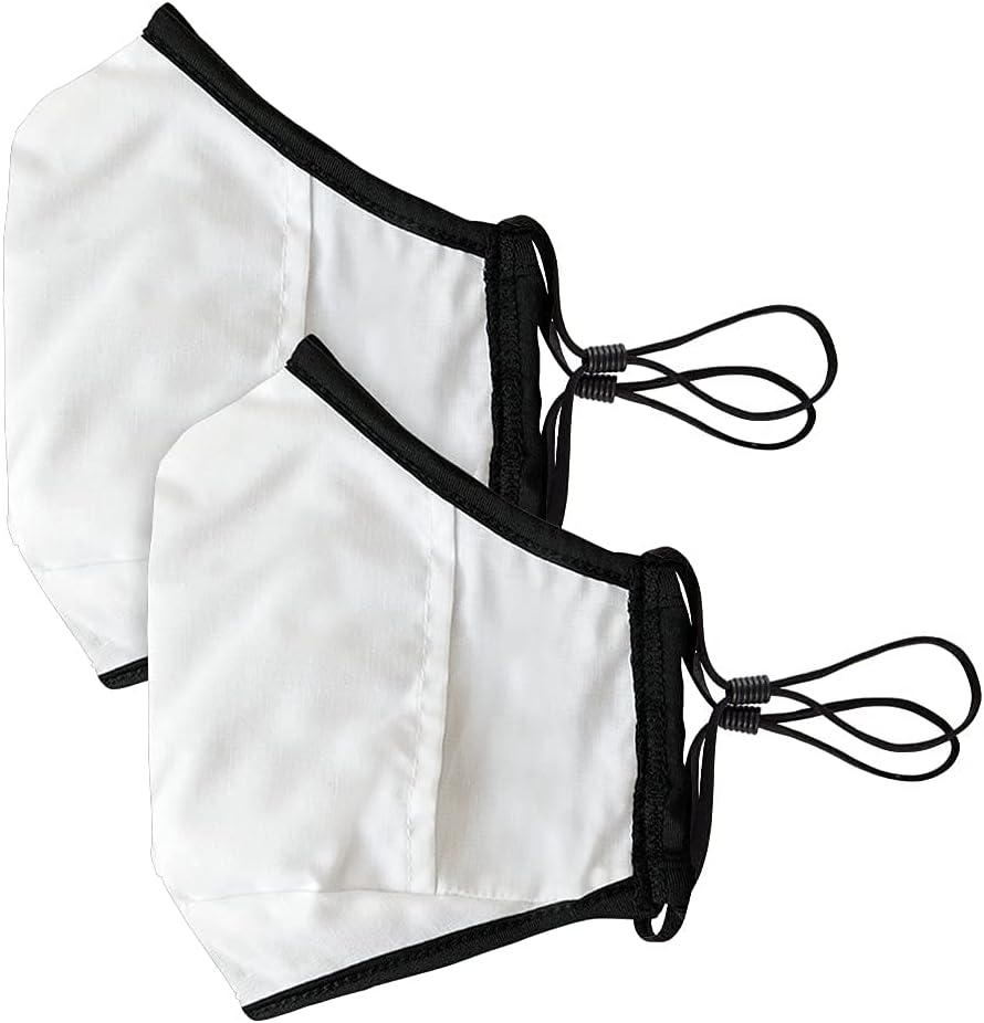 Tommie Copper Community Wear Face Masks I Double Lined, Copper Infused, Ear Straps & Nose Wire, Face Covering (Pack of 2)
