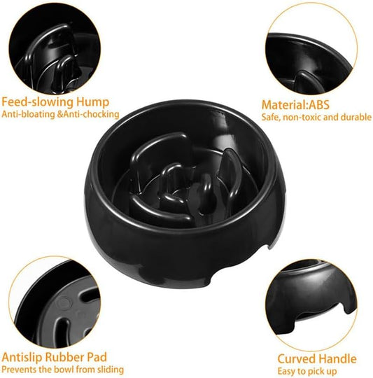 Slow Feeder Dog Bowls Stop Bloat Bowl Anti-Choking Round Small Size
