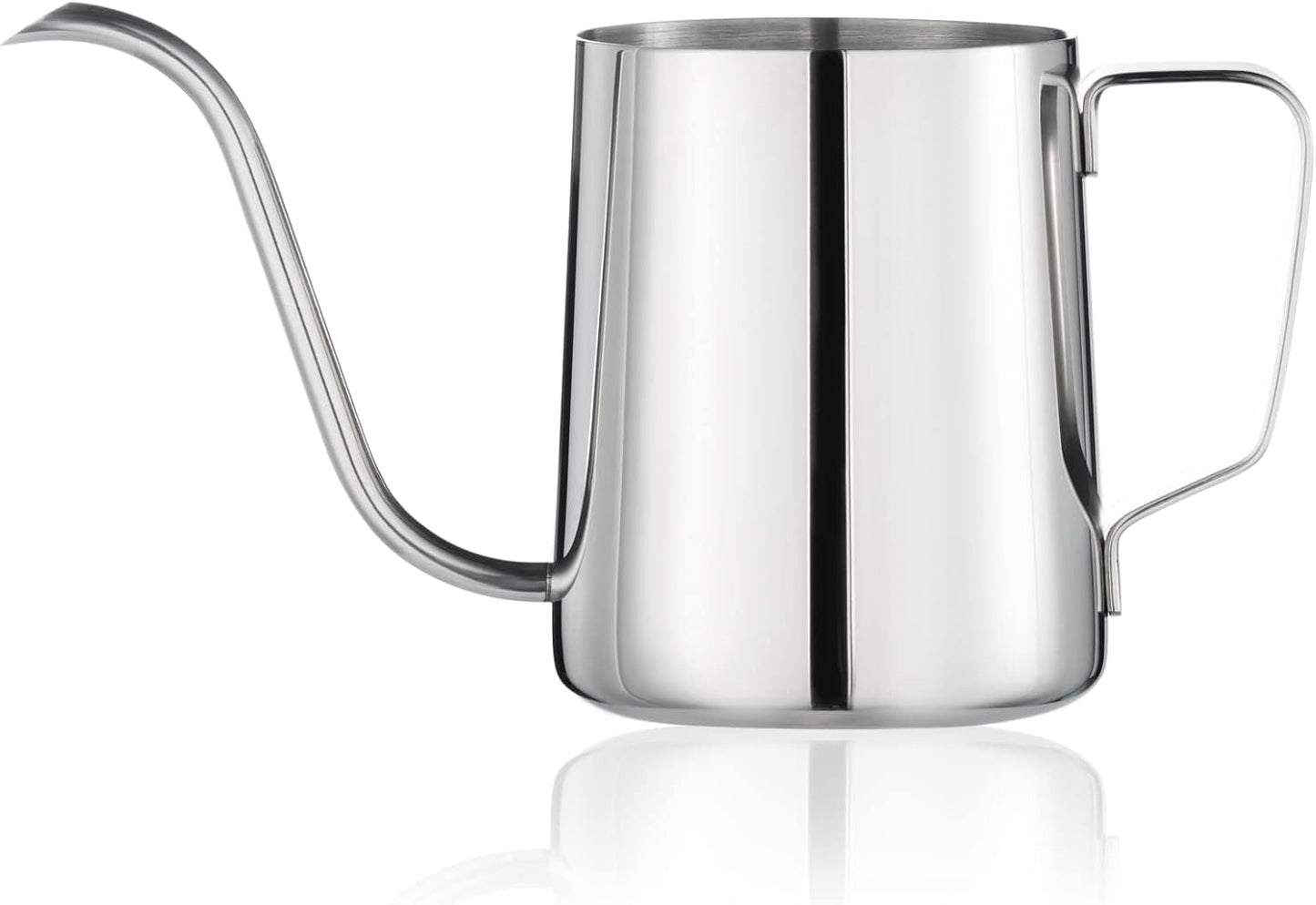 PARACITY Pour Over Kettle, Gooseneck Spout Coffee Tea Pot,12OZ Hanging Ear Hand Blunt Long Narrow Drip Cup Gooseneck Kettle, Camping Coffee Pot for Travel Outdoor(Stainless Steel)