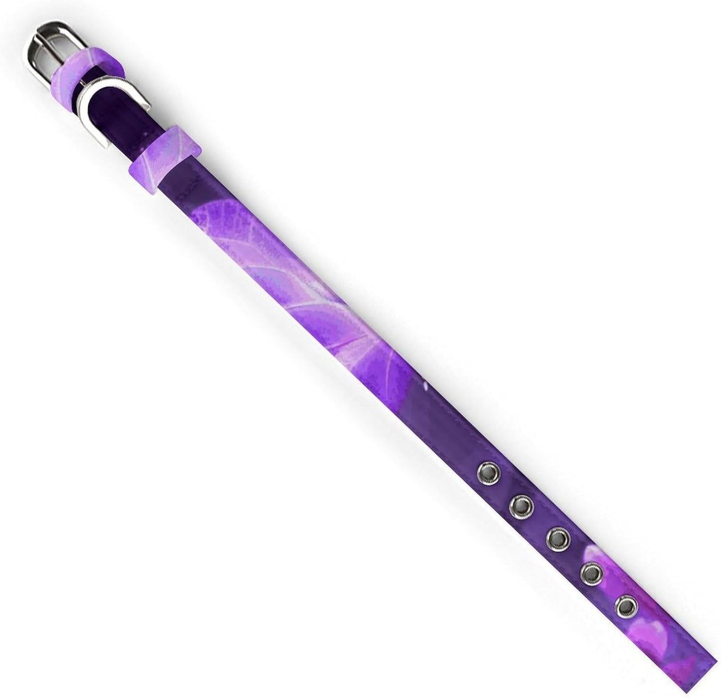Lovely Purple Dog Collar with Buckle Adjustable Martingale Pet Collars Cute Female Male Puppy Collar Soft Waterproof Cat Collars for Small Medium Dogs