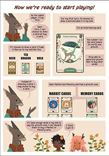 Renegade Game Studios The Tea Dragon Society Card Game 2-4 Players, Ages 10 up Deck Building