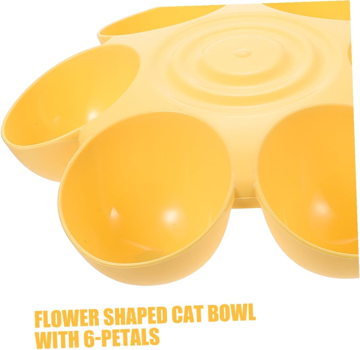 PRETYZOOM 2pcs Flower Shape Pet Bowls 6-Petal Multi-Slots Anti-Slip Food and Water Holder for Cats and Puppies Indoor Feeding Supplies
