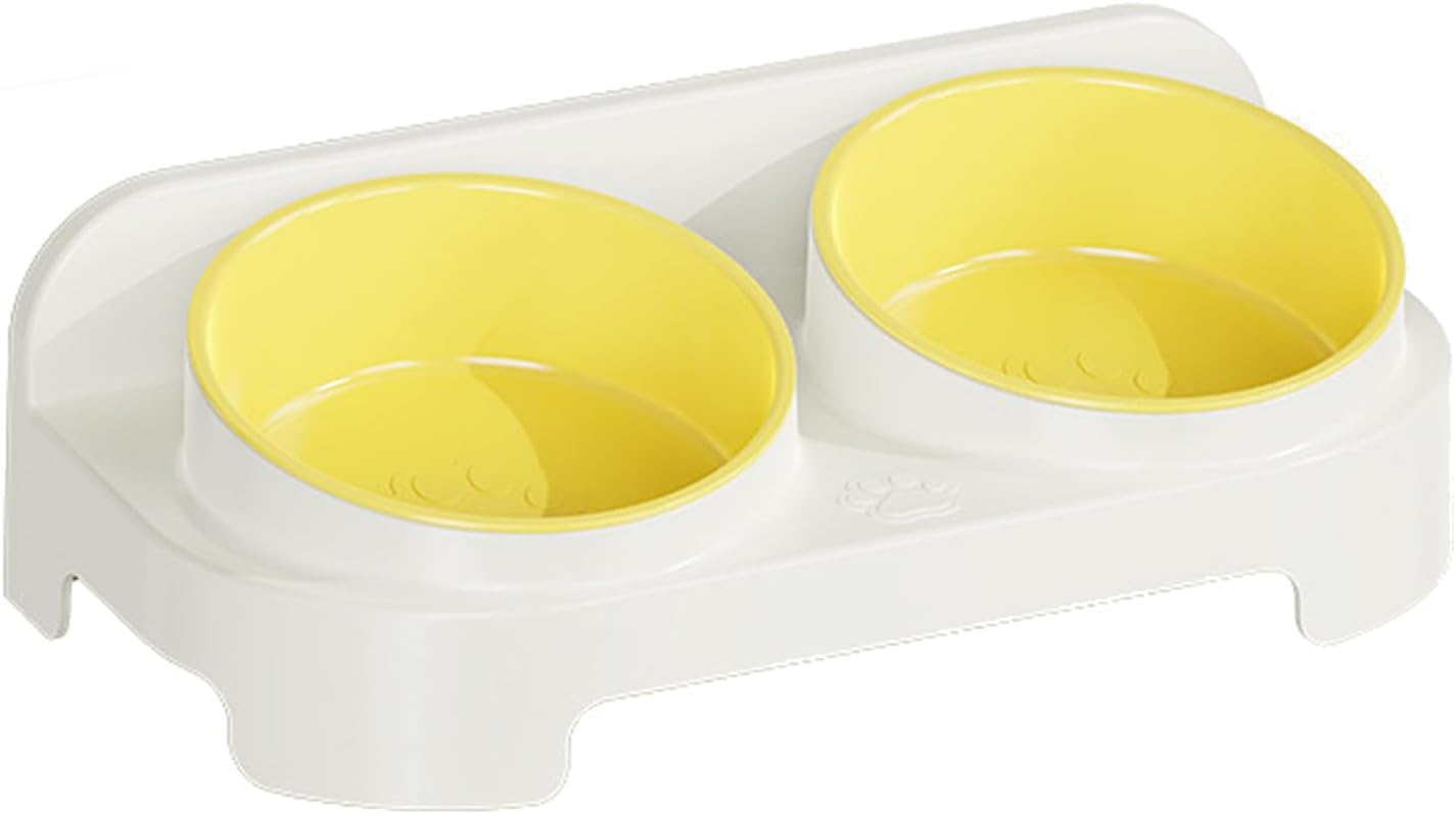 Premium Dog Food Bowls, Elevated Cat Dish, Non-Slip Tilted Pet Feeder with Stand, Sturdy Stainless Steel Design with Removable Bowls, Stylish Feeding Station with Ergonomic Angle, Pet Dish for Kitten
