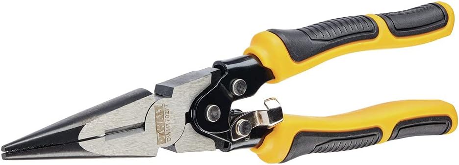 DEWALT DWHT70277 Compound Action Long Nose Pliers 9 Inch , Black