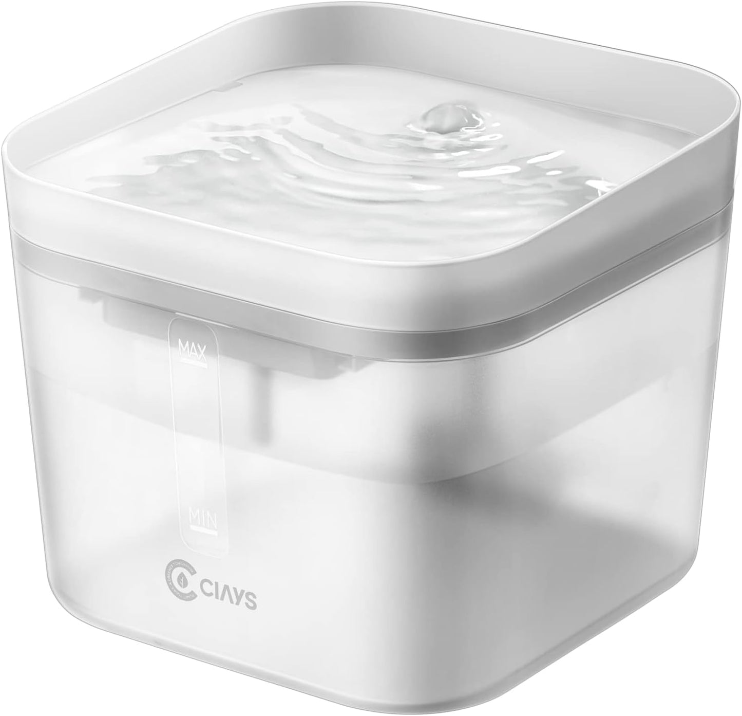 Ciays 106oz/3L Cat Water Fountain, Large Automatic Pet Fountain Dog Water Dispenser with Ultra Quiet Pump for Cats, Dogs, Multiple Pets, 3 Replacement Filters Included, White