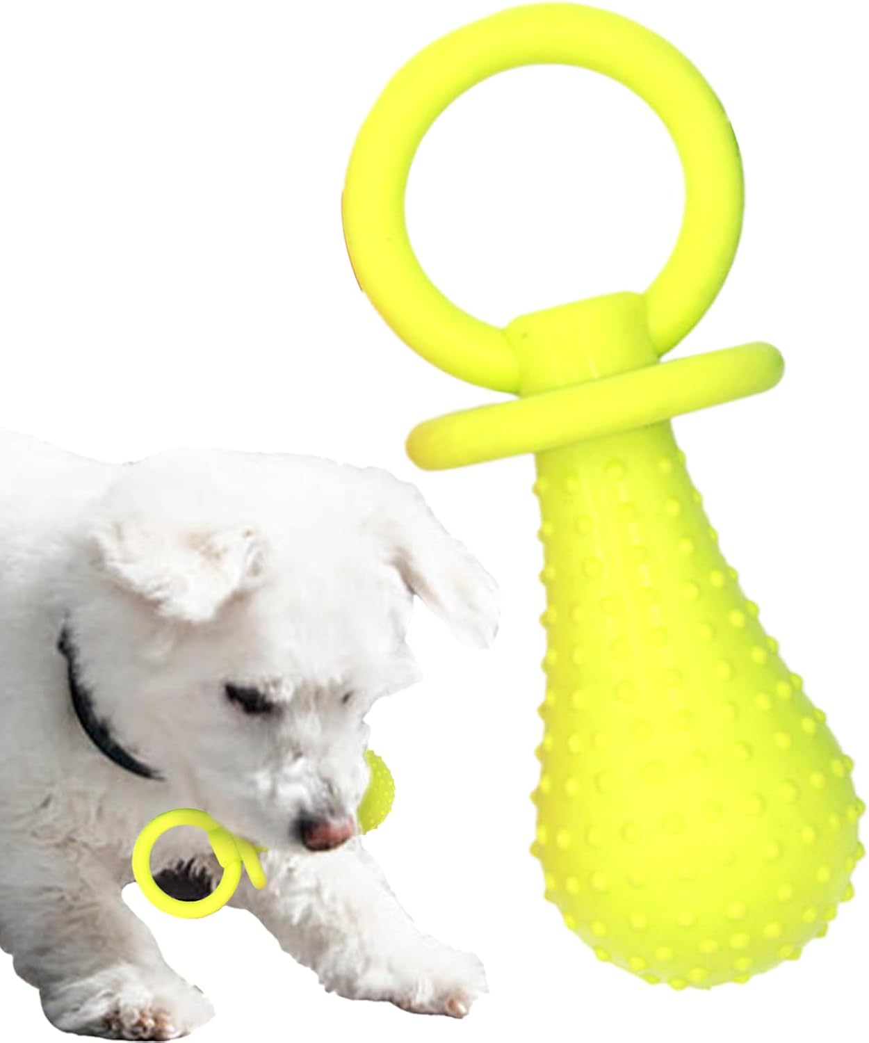 Dog Nipple Toy - Puppy Teething Imitation Breastfeeding Nipple, Responsive Safe Pet Molar Play Chew, Interactive Calming Teether for Travel Apartment Park Home Dorm Use 3.74x1.5 Inches