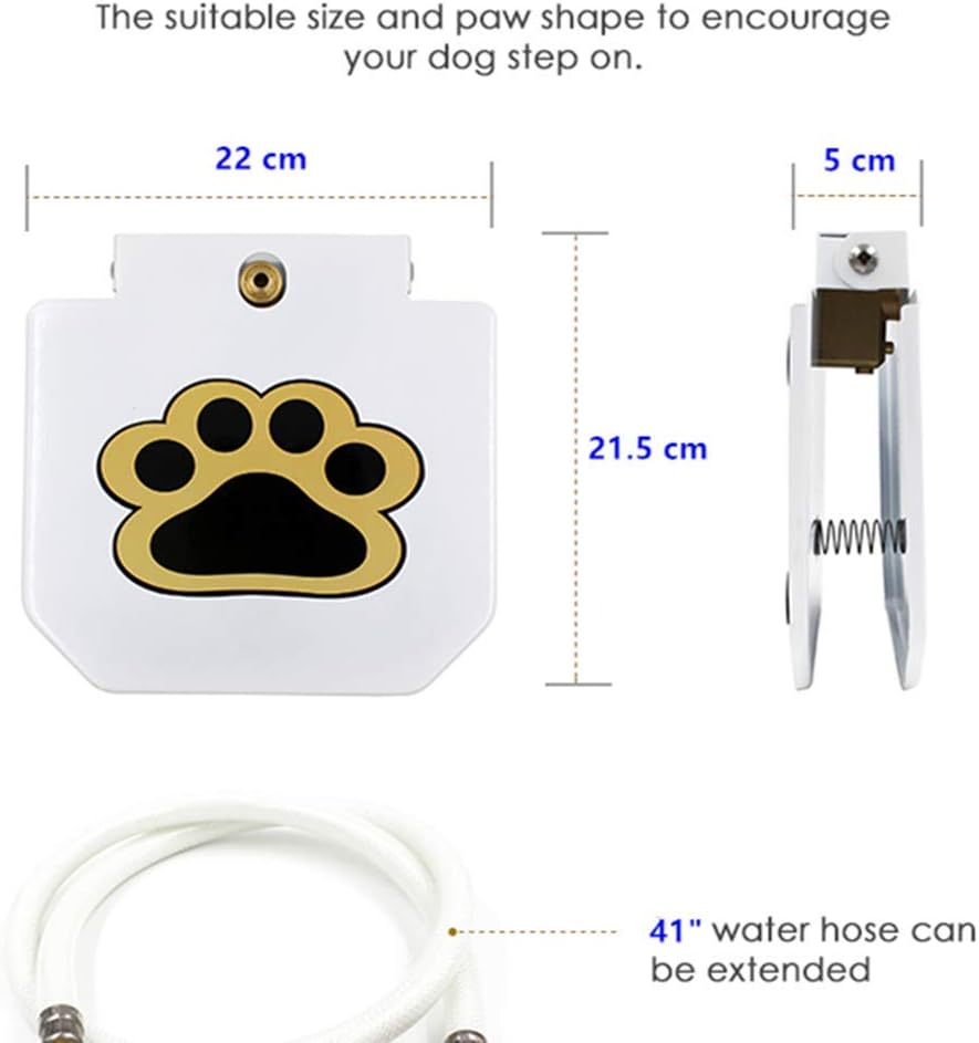 Piepea Brass Valve Outdoor Dog/Pet Water Fountain, Step On Dog/Pet Water Dispenser System for Fresh Water, Upgraded Version providing Constant Stream,41" Hose