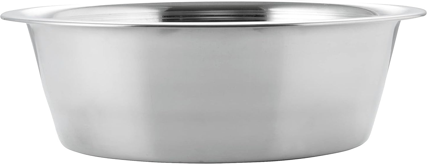 Pet Feeder Stainless Steel Dog Bowls Replacement 2-Pack Food Bowl, 8" Diameter, 2.8" Height Water Metal Bowls 7 Cups for Raised Feeder with Opening 7.5"- 8"