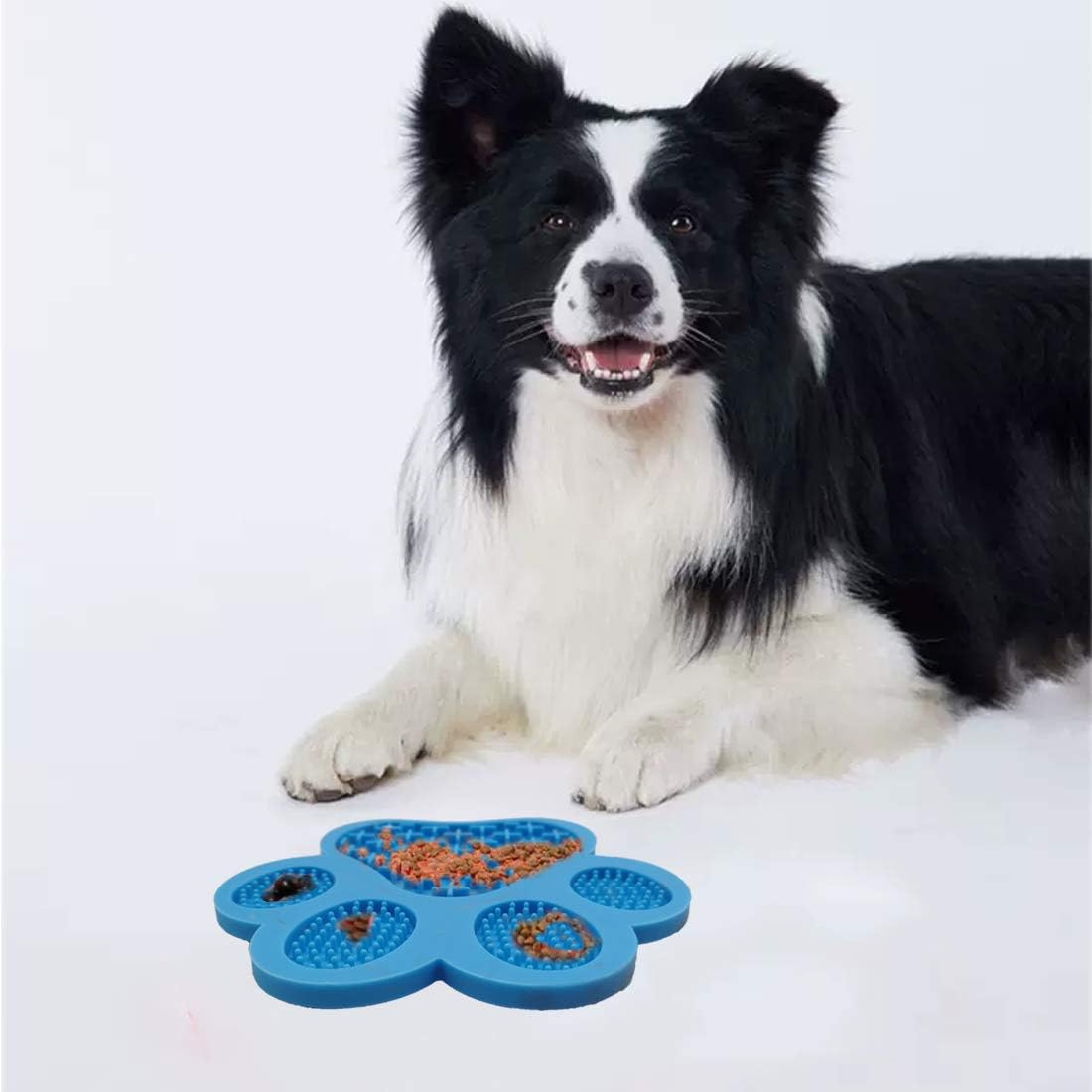 Dog Lick Pad, Dog Feeding Mats Slow Eating Pet Mat with Super Suction for Dogs Licking Peanut Butter, Pet Bathing, Grooming Training