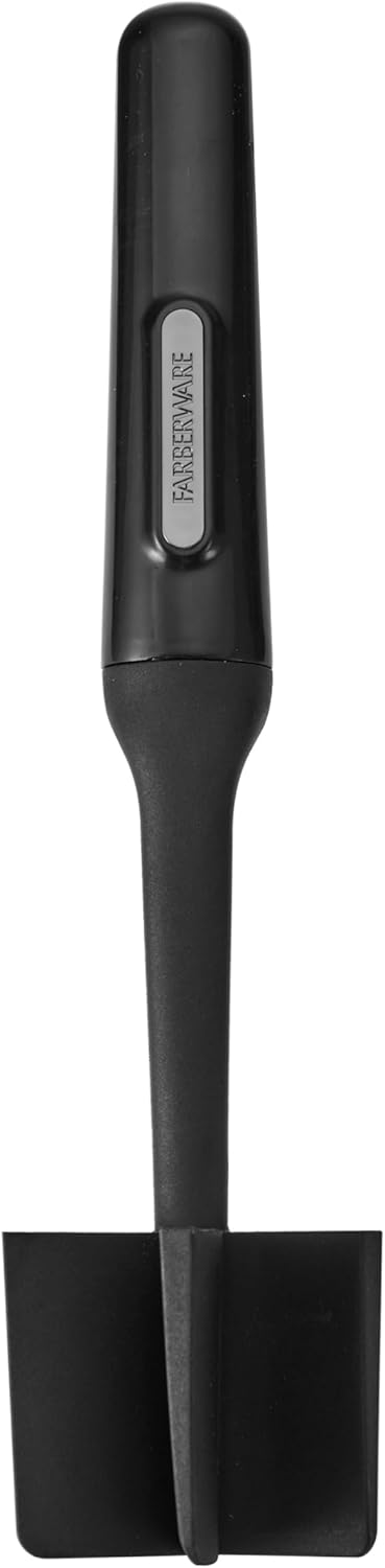 Farberware Meat Chopper and Potato Masher, Nylon Ground Beef Chopper Tool with 5 Blades, Heat-Resistant Meat Masher for Nonstick Pans, Dishwasher Safe, 10 Inches