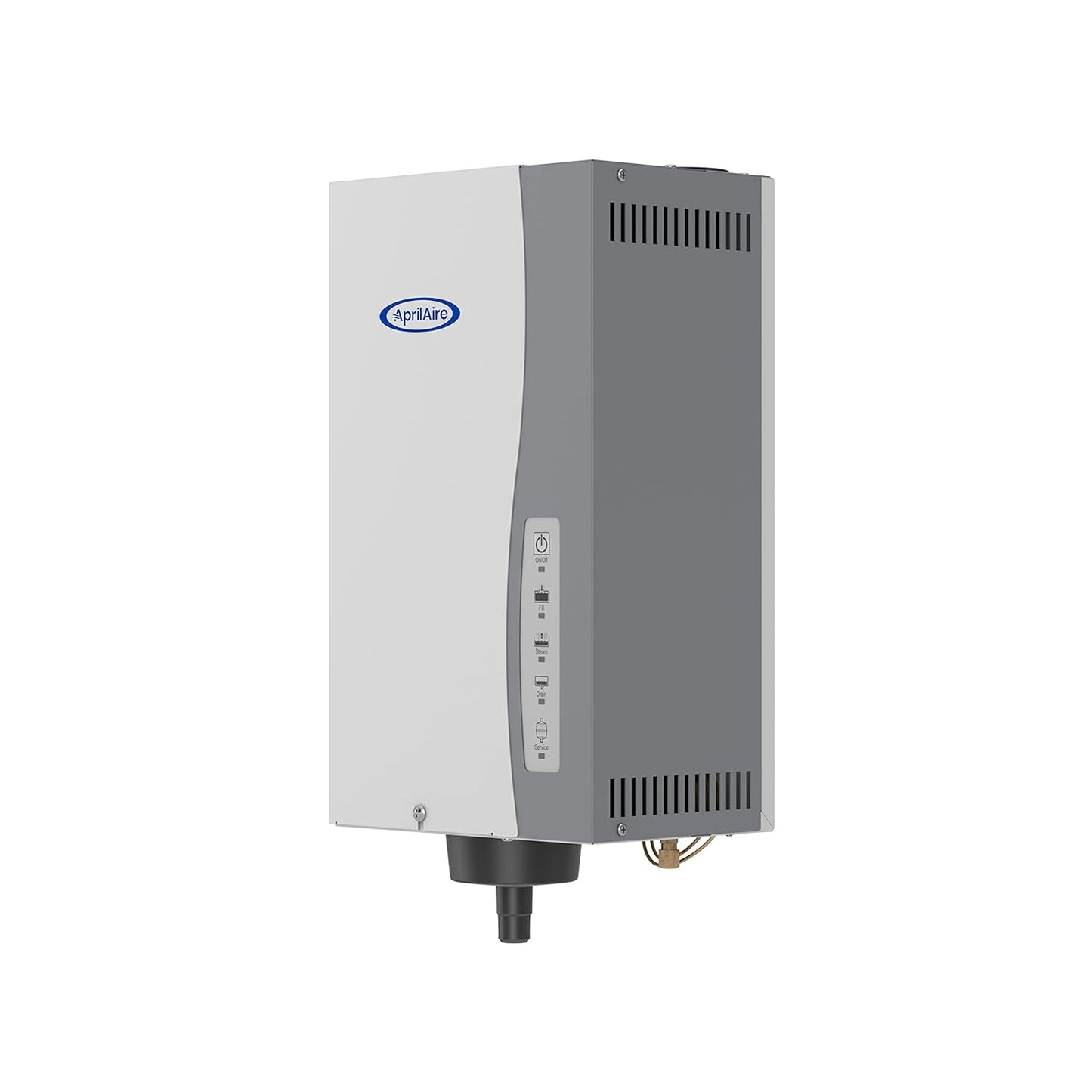 AprilAire 865 Whole-House Steam Humidifier, Manual Steam Humidifier with Wall Mount Fan, Whole-House Humidifier for Homes without HVAC Duct System up to 10,300 Sq. Ft., White