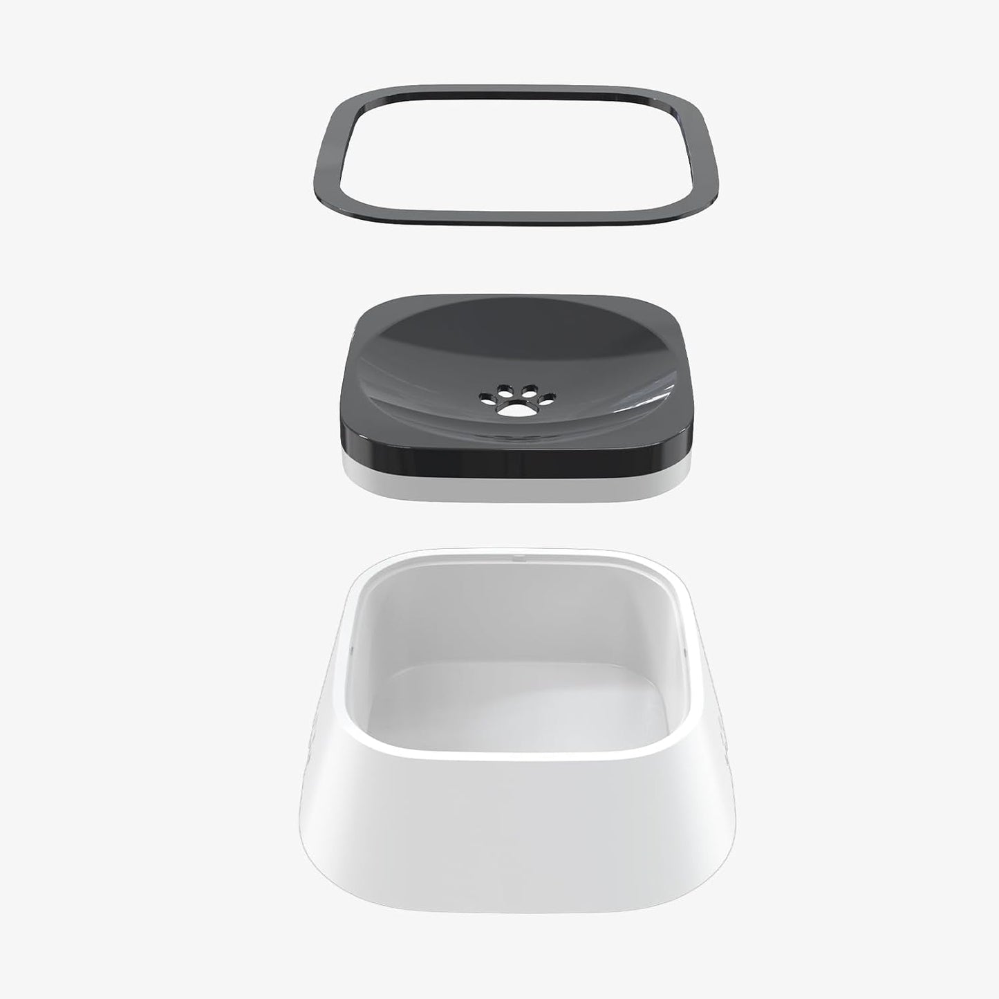 Dog Drinking Bowl, No-Spill Slow Feeder Water Bowl for Dogs and Cats with Floating Disk - Splash-Proof Design for Travel, Ideal for Small Dogs and Messy Drinker