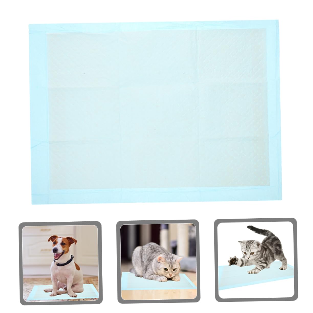 BESTOYARD 50pcs Absorbent Pet Training Pads Leak Dog Cat Pee Pads Non-Woven for Indoor Use for Puppies Kittens and Pets Optimal