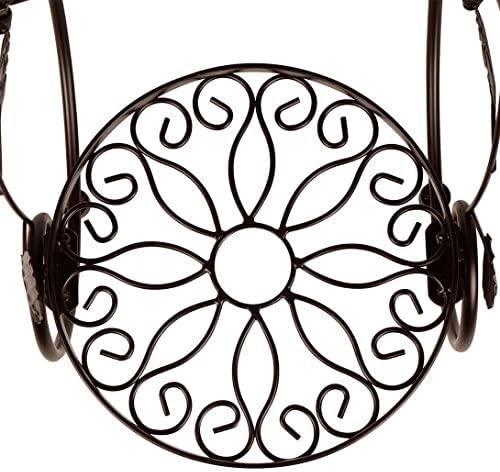 HLC 3 Tier Tall Plant Stand Outdoor Flower Stand Flower Pot Holder Display for Patio Garden Corner Balcony Living Room