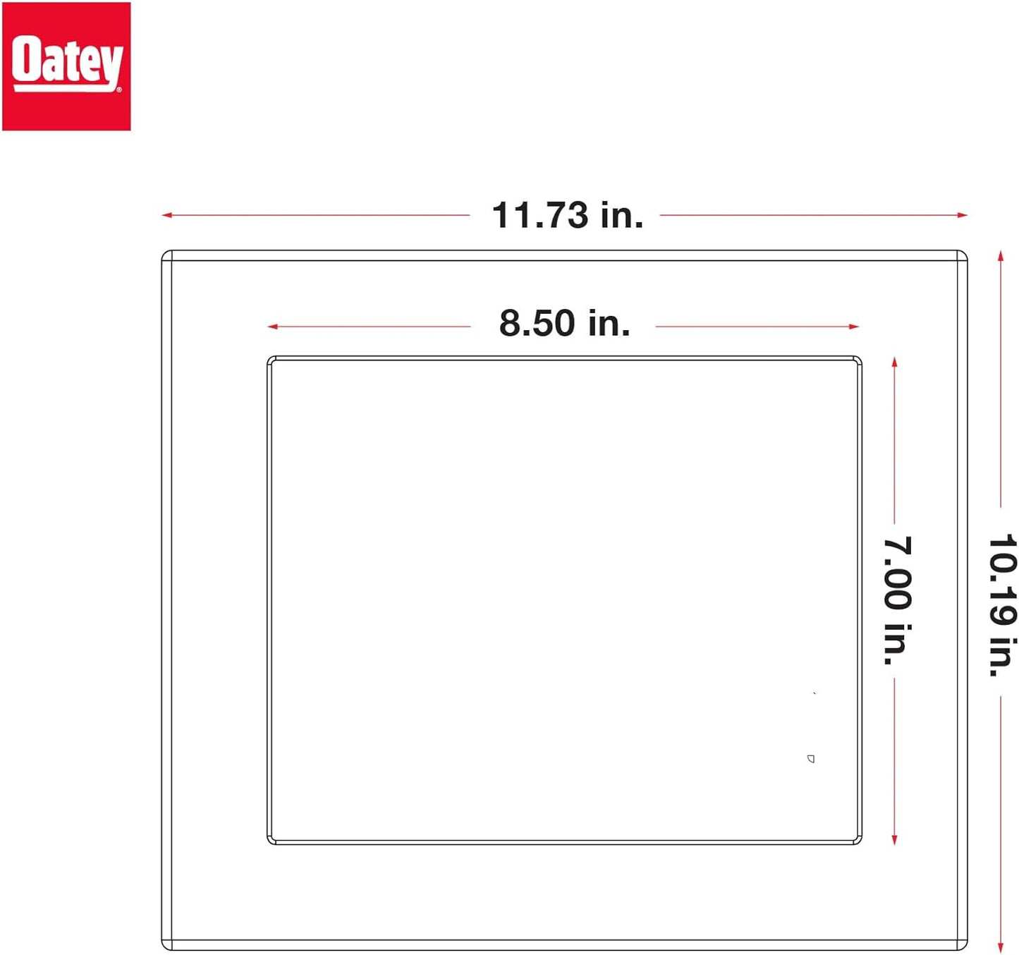 Oatey 38941 Plastic Quadtro Washing Machine Box Face Plate