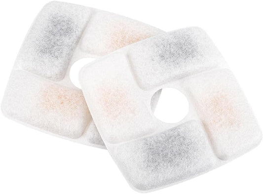 2Pieces Professional Square Filters For Automatic Pet Feeder For Cat Dog Water Fountain Replacement Fil Water Drinking Fountain Dogs Cats