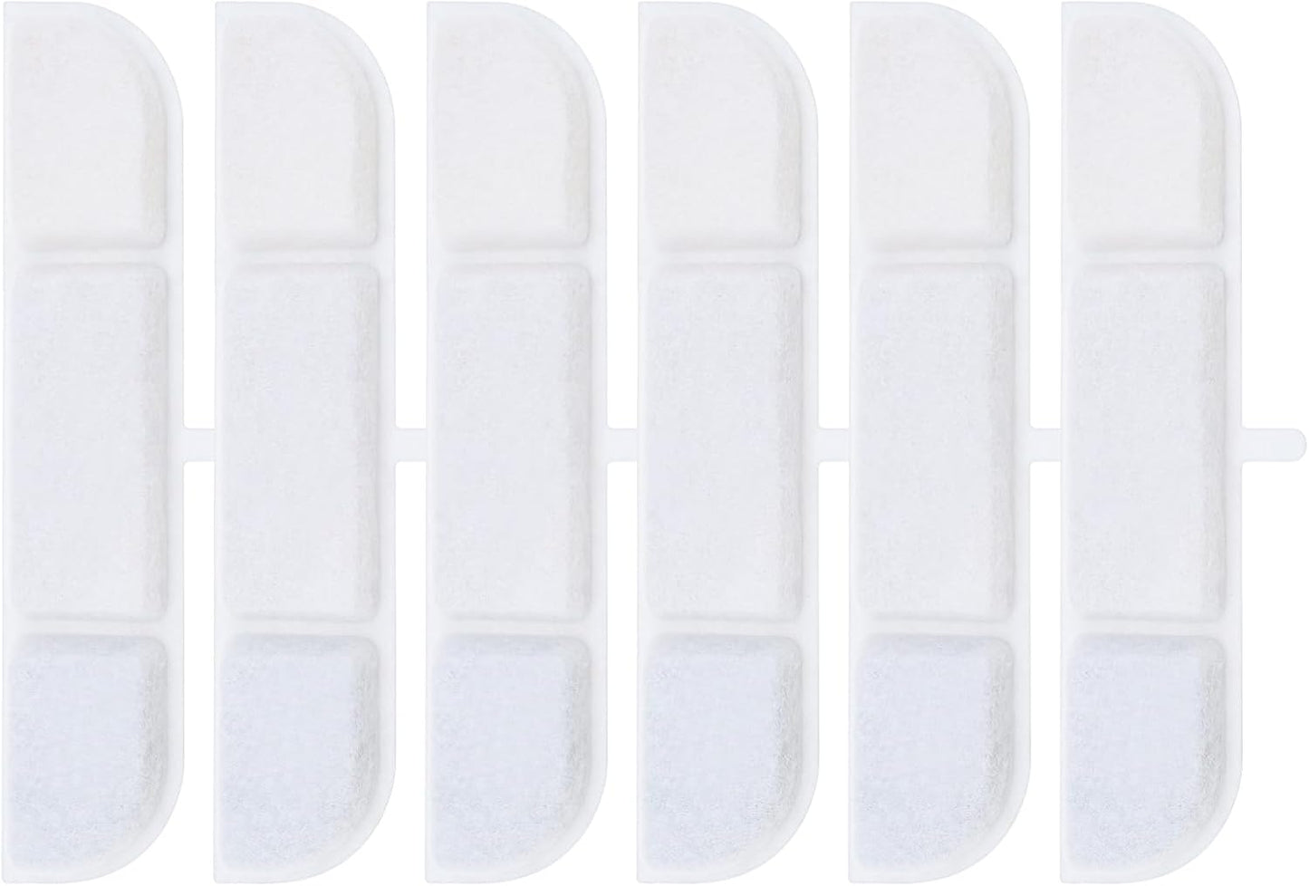 6PCS Pet Water Fountain Filters Compatible with DownyPaws DPWFP6 Pet Drinking Fountains Cat Water Dispenser Filters with Activated Carbon