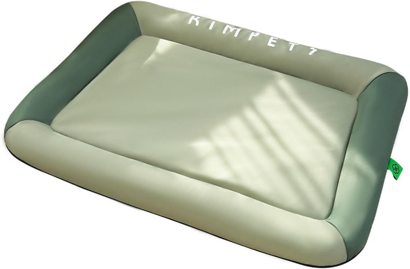 Dog Kennel for All Seasons Oxford Cloth Dog mat Pillow Sleeping Warm cat pet(Seasonmatbeangreen,M)