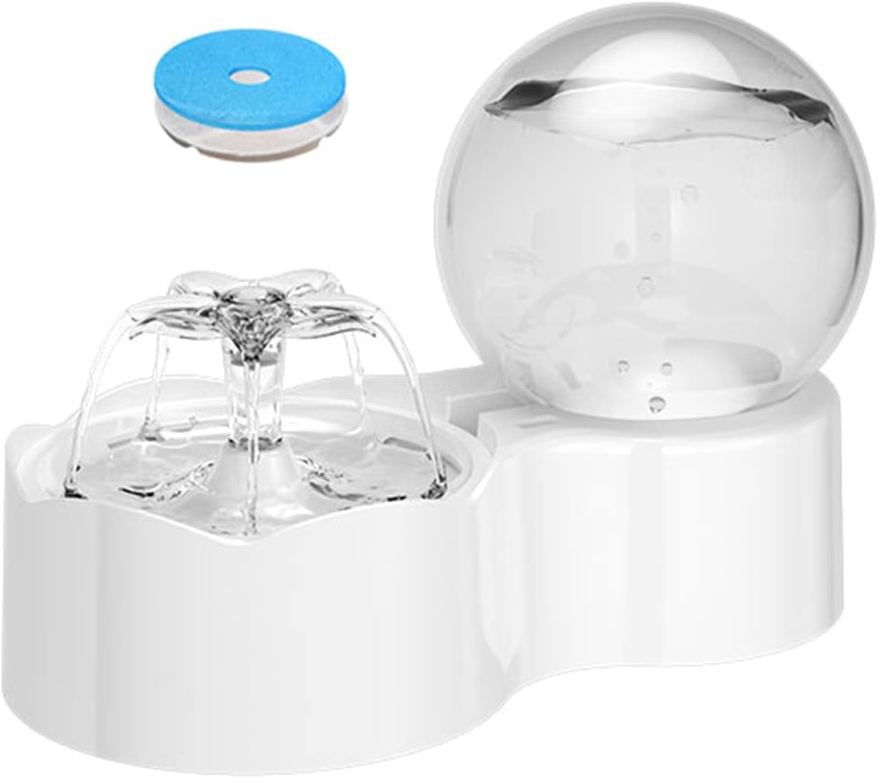 Cats Water Fountain with Pump 2300mL Filtered Automatic Dog Water Dispenser for Various Pet Indoor Safe to Use
