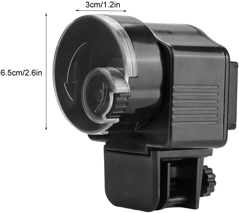 Joyzan Automatic Fish Feeder, Auto Feeding Food Dispenser Aquarium Programmable Electric Self Powered Battery Timer Vacation Holidays Small Turtle Tank Betta Flakes Pellet Strips Pond Weekend Day