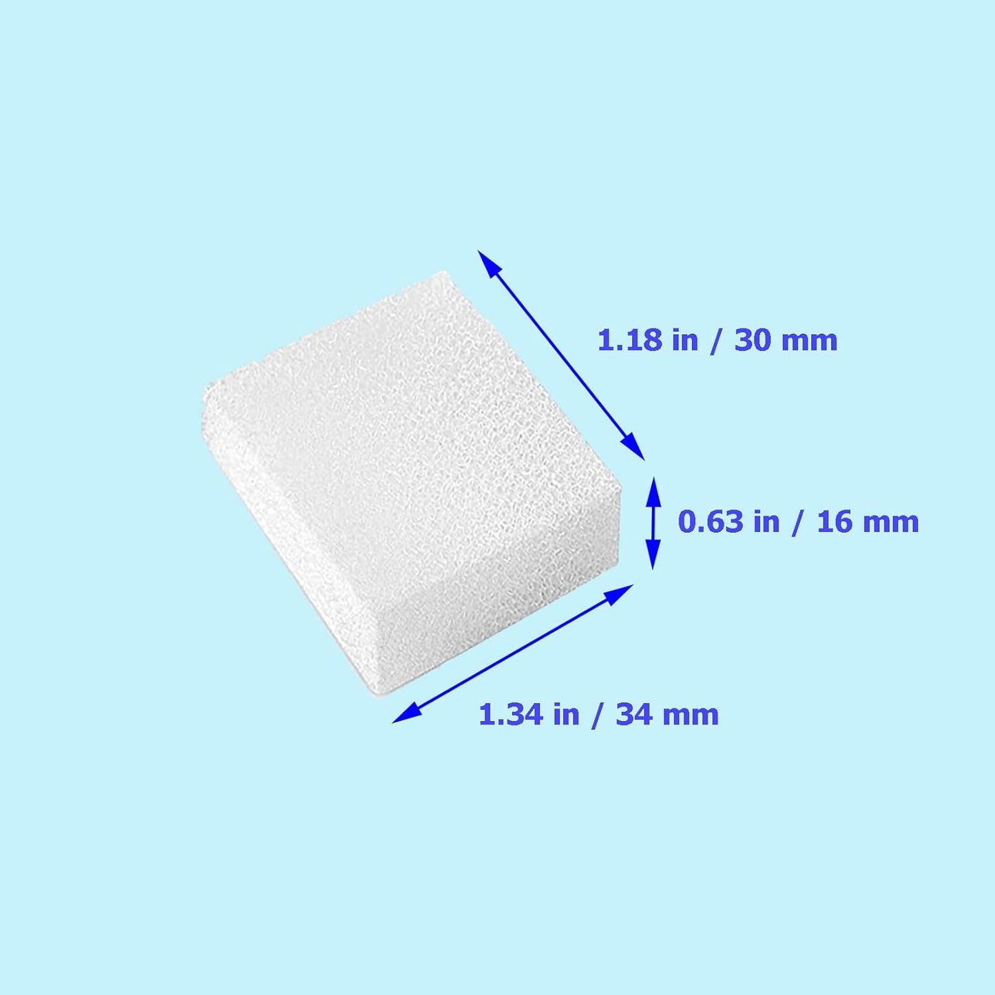 Pet Replacement Sponge Filters Pre Filter Sponges for 67oz/ 2L Pet Water Fountain Cat Water Foam Filter Dog Drinking Water Foam Filters for Pet Dog Cat Fountain (12)