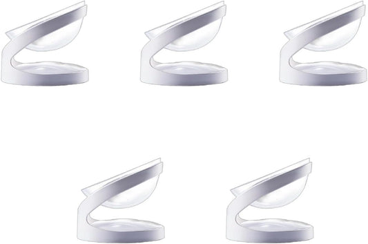 for Elevated Bowls 18° Tilted Raised Dish Clear Pet Feeding Bowl with Stand for Cats and Puppy Split Easy to Elevated Pet Feeding Station