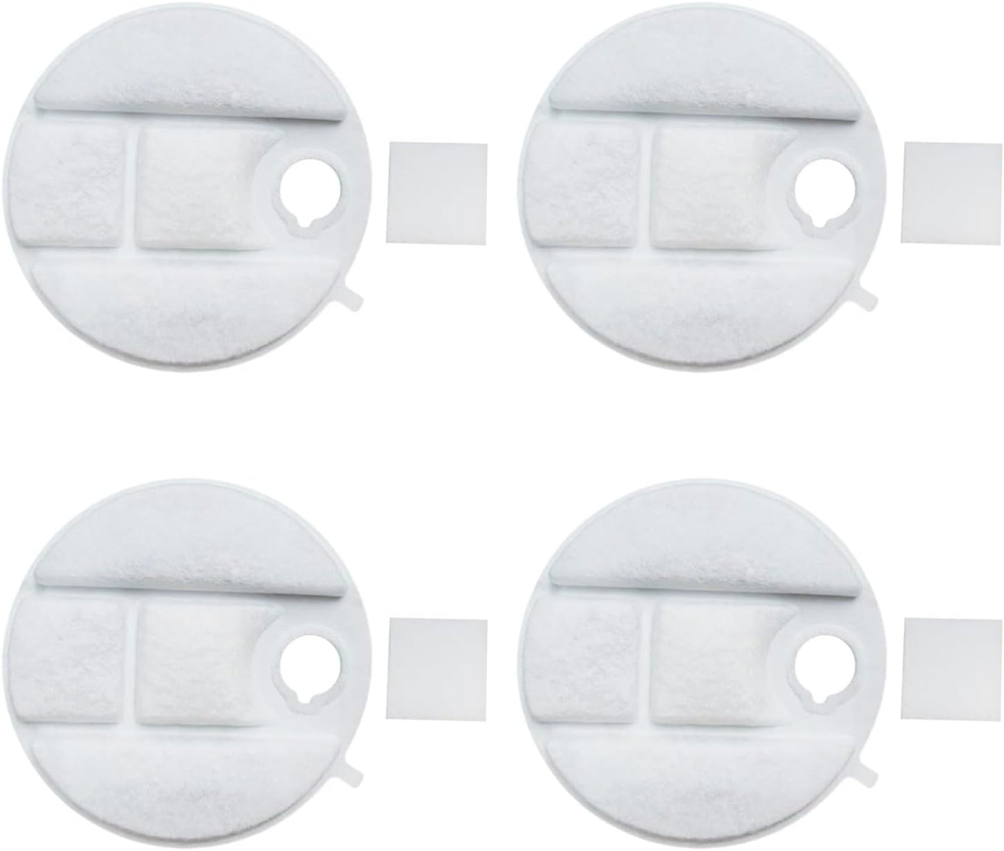4 Pack Replacement for Pet Fountain Unique Round Double Filtration Double Filtration Replacement Automatic Pet Fountain