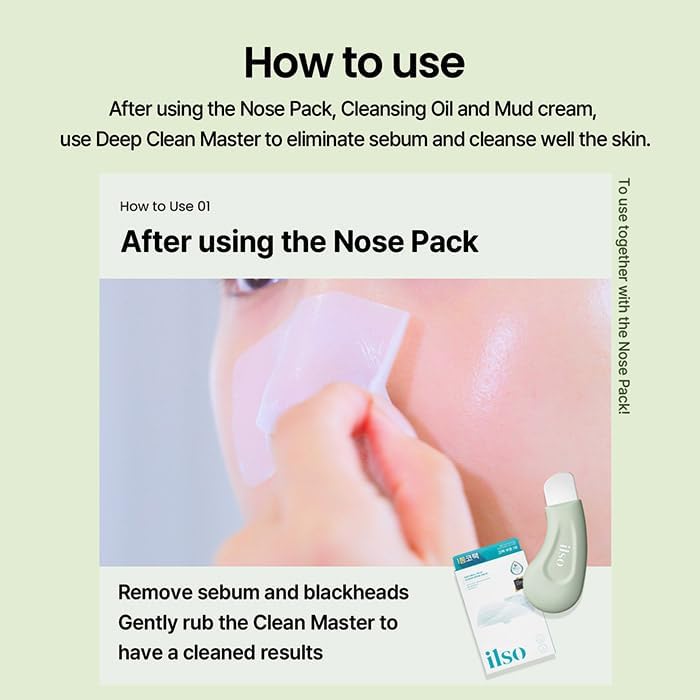 ILSO Deep Clean Master/Blackhead Remover Tool/Safe & Made from Silicon/Can be Used with Mud Cream & Cleansing Oil (Professional Blackhead Remover)