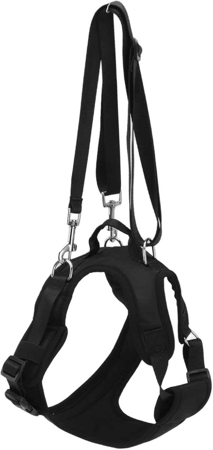 Dog Lift Sling Harness Soft Fleece Lined Portable Front Leg Support Assist Belt for Disabled Injured Elderly Pets Walking Aid (XL)