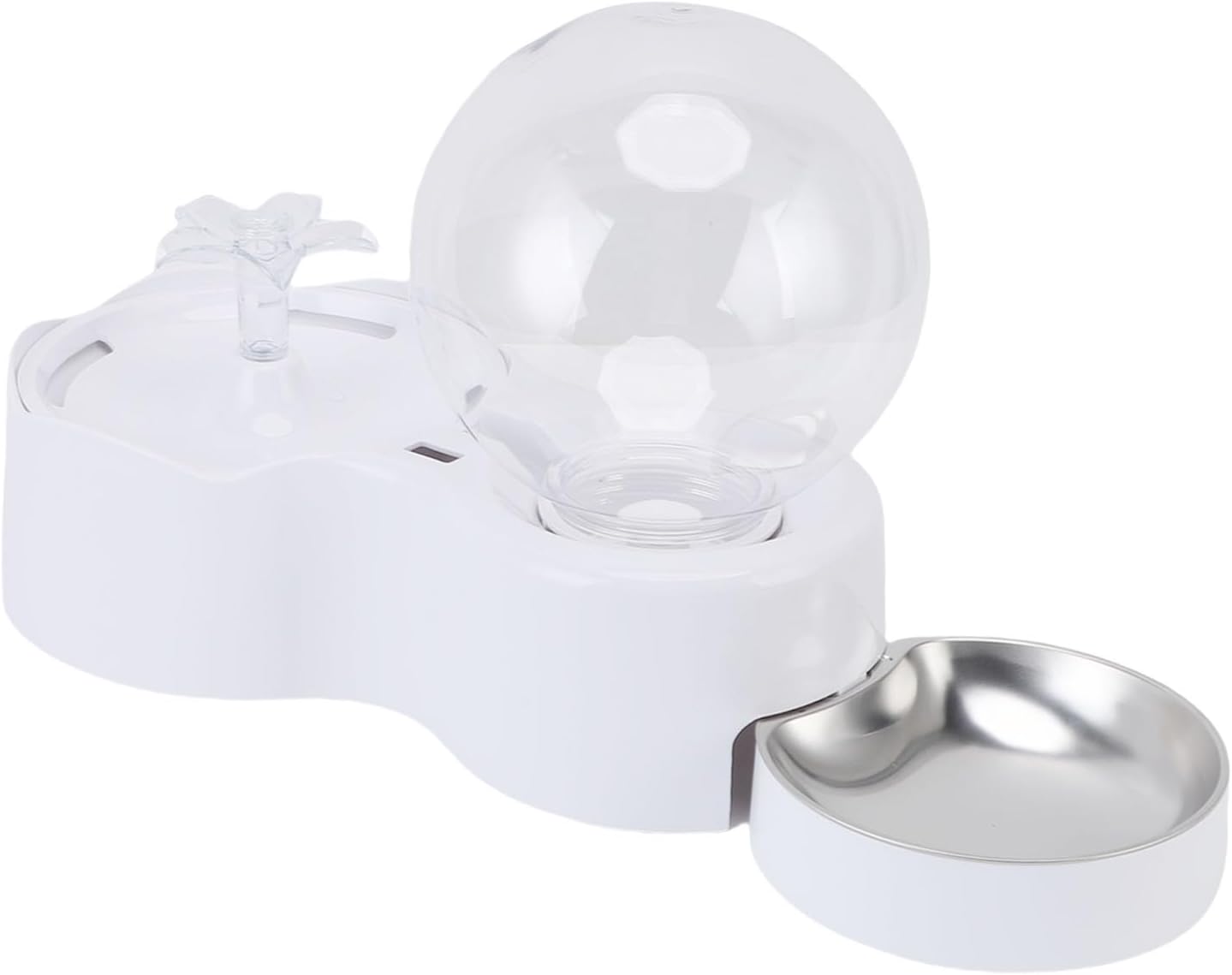 Luqeeg Water Fountain Food Feeder Smart Circulation Ensures Clean Cat Dog Food Feeder with Large Capacity Practical Filter Design Removes Impurities from Water for Cats Dogs Pets