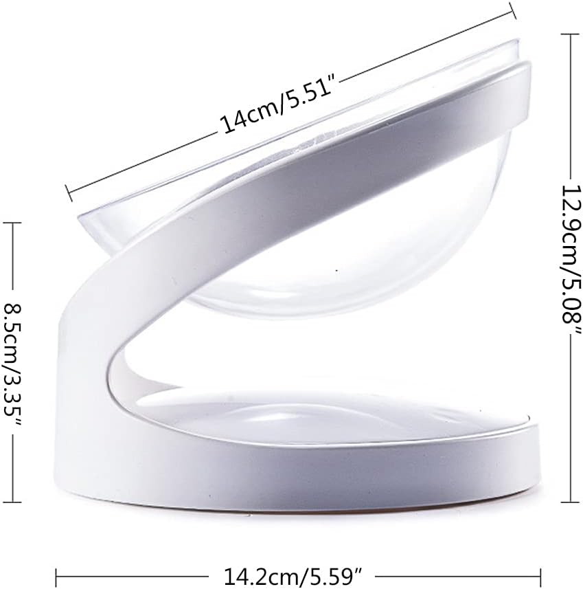 Elevated for Bowls Small Dog 18° Tilted Raised Food Feeding Dish Solid Stand Feeder Set for Cats and Puppy Elevated Pet Feeding Station