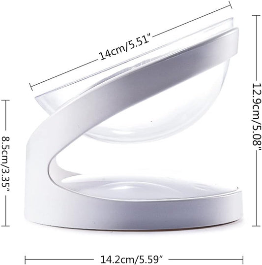 Elevated for Bowls Small Dog 18° Tilted Raised Food Feeding Dish Solid Stand Feeder Set for Cats and Puppy Elevated Pet Feeding Station