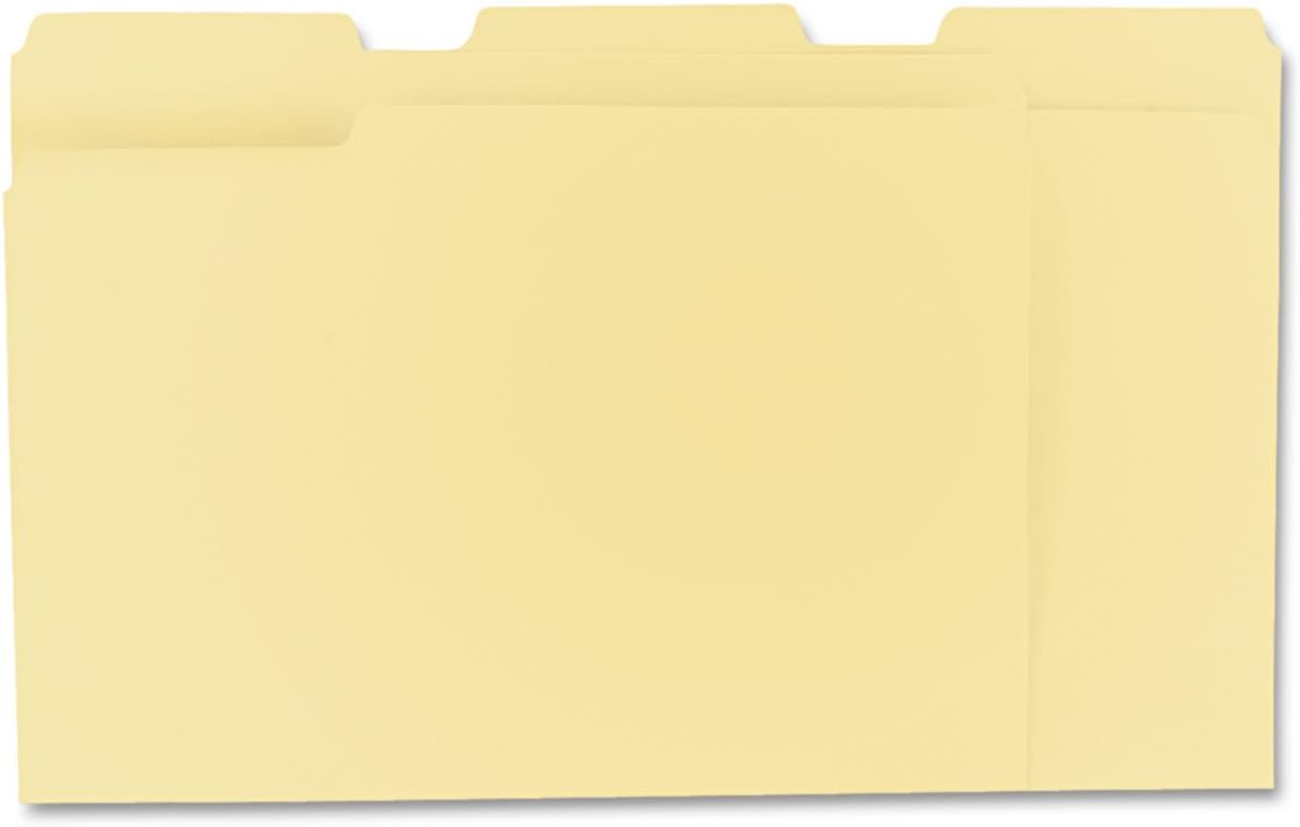 Pendaflex File Folders, Letter Size, 8-1/2" x 11", Classic Manila, 1/3-Cut Tabs in Left, Right, Center Positions, 100 Per Box (65213)