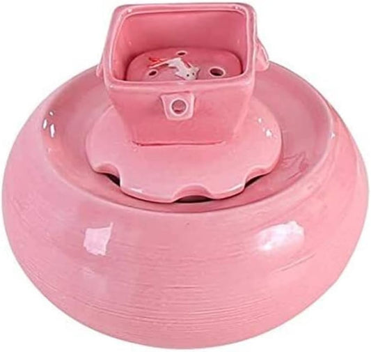 Fountain Pet Drinking Fountain for Dog and Cat Automatic Circulation Cat Water Dispenser Pet Supplies Flowing Water with Live Water Basin Pet Supplies Pet Water Dispenser (Color : Pink)