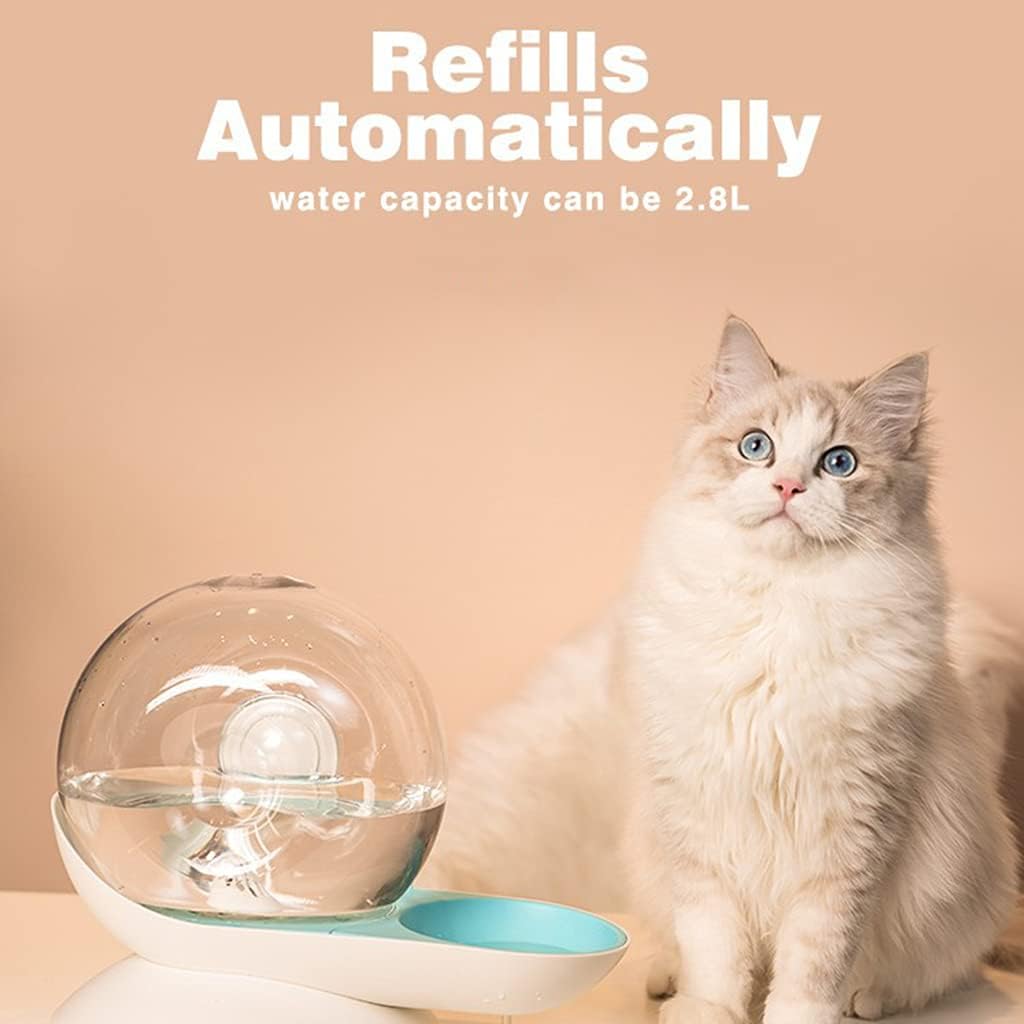 Automatic Drinking Fountain for Dog Small Snail Bubble Indoor Convenient for Checking Water Gift