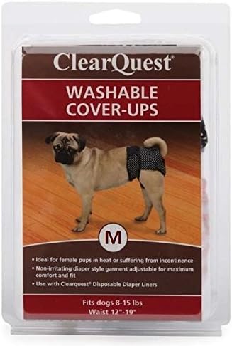 ClearQuest Dog Diapers - Two Reusable & Washable Cover Up Garments Stripes & Polka Dots(Medium)