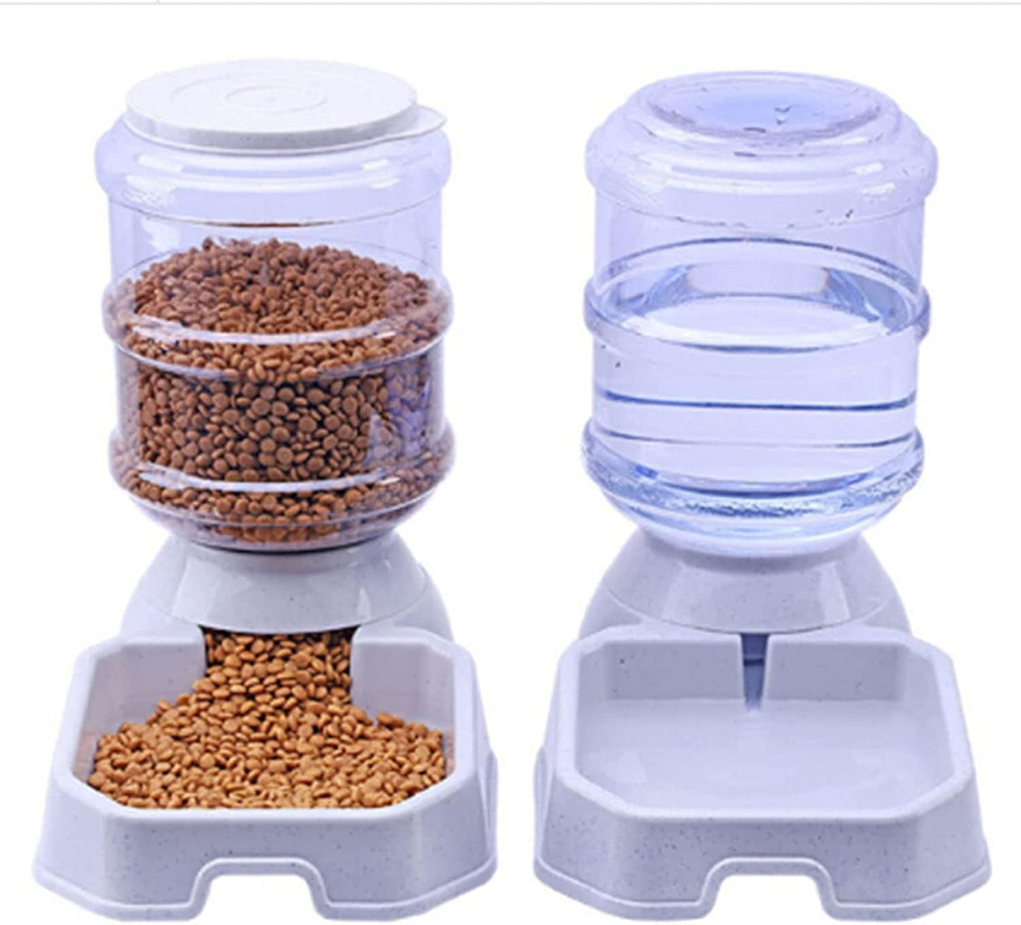 3.8L Pet Automatic Feeder Dog Cat Drinking Bowl for Dog Water Drinking Cat Feeding Large Capacity Dispenser Pet Cat Dog Unplugged Feed Water Pet Supplies cat Fountain (Feeders)