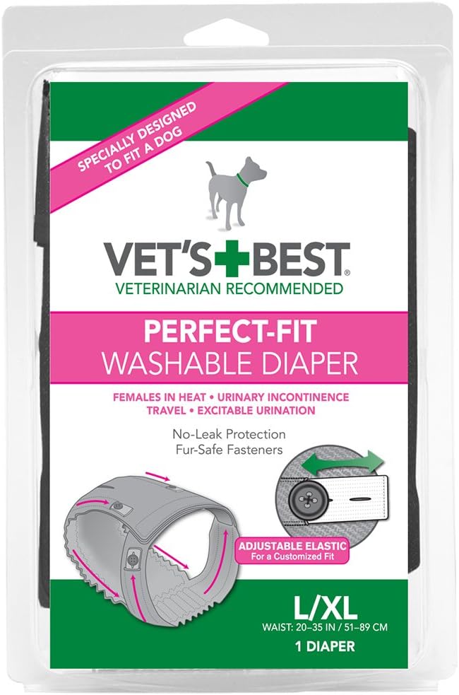 Vet's Best Perfect Fit Washable Female Dog Diaper, 1 count